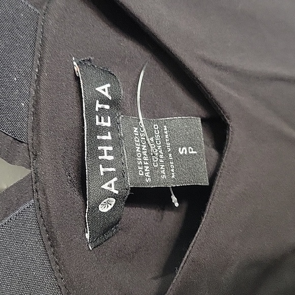 Nwot Athleta Savanah Mini Dress Black Small - Picture 7 of 8